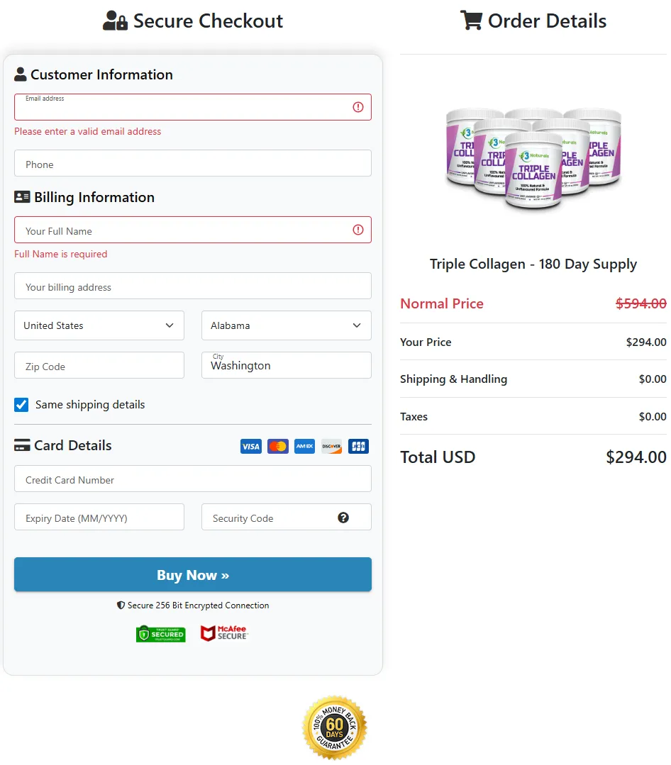 Buy Triple Collagen from official website secure checkout